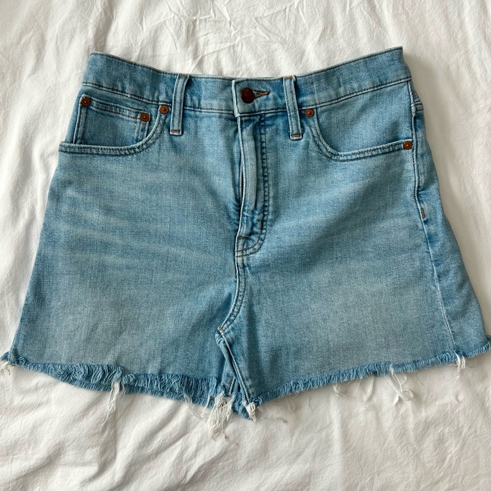Madewell High Rise Denim Shorts - Size 28 - Watt Wash - Picture 3 of 5